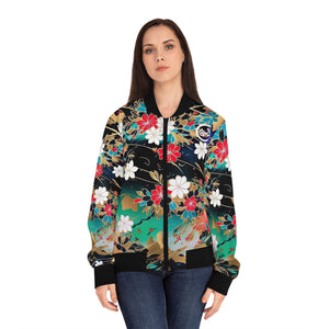 Aiki Miki-San Floral Women's Bomber Jacket