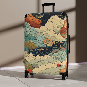 The AIki Artistic Floral Design Suitcase - Travel in Style