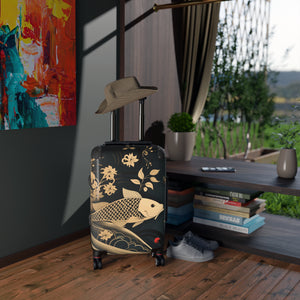 Aiki Elegant Koi Fish Travel Suitcase - Stylish Luggage for Adventures