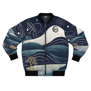 Aiki Artistic Mountain Men's Bomber Jacket