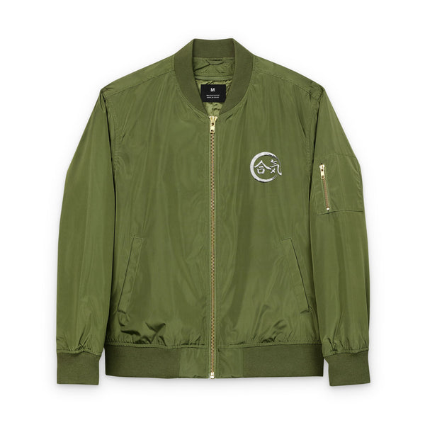 Aiki-Spirit Bomber Jacket with Embroidered Logo