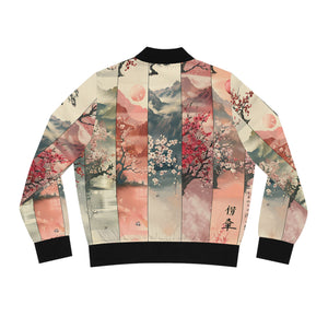 Aiki Cherry Blossom 4 Seasons Women's Bomber Jacket