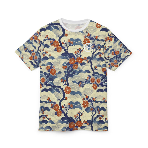 Aiki Unisex Floral Wave Print Tee