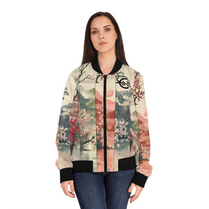 Aiki Cherry Blossom 4 Seasons Women's Bomber Jacket