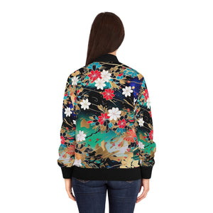 Aiki Miki-San Floral Women's Bomber Jacket