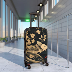 Aiki Elegant Koi Fish Travel Suitcase - Stylish Luggage for Adventures