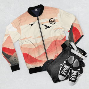 Aiki Scenic Vibrant Mountain Men's Bomber Jacket