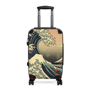 The Aiki Ocean Wave Design Suitcase - Stylish Luggage for Travelers