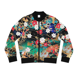 Aiki Miki-San Floral Women's Bomber Jacket