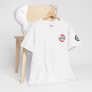 CFAY Aikido Unisex Heavy Cotton Dojo Tee with QR Code
