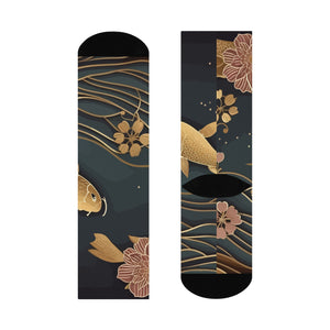 Aiki Floral Cushioned Crew Socks