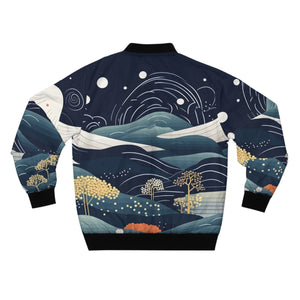 Aiki Artistic Mountain Men's Bomber Jacket