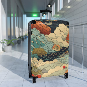 The AIki Artistic Floral Design Suitcase - Travel in Style