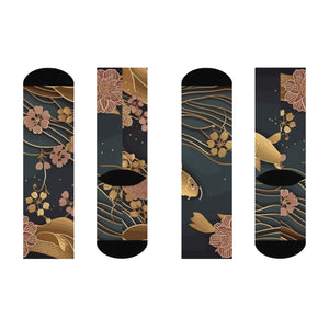 Aiki Floral Cushioned Crew Socks