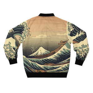 Aiki Kanagawa Wave Men's Bomber Jacket