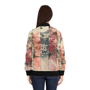 Aiki Cherry Blossom 4 Seasons Women's Bomber Jacket