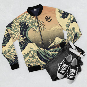 Aiki Kanagawa Wave Men's Bomber Jacket