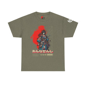Aiki Unisex Samurai Graphic Tee - Vintage Japanese Art Design