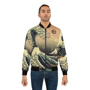 Aiki Kanagawa Wave Men's Bomber Jacket