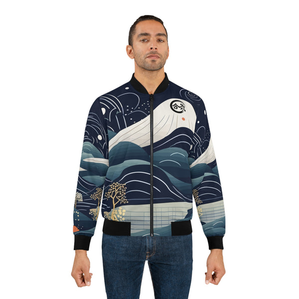 Aiki Artistic Mountain Men's Bomber Jacket