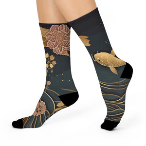 Aiki Floral Cushioned Crew Socks