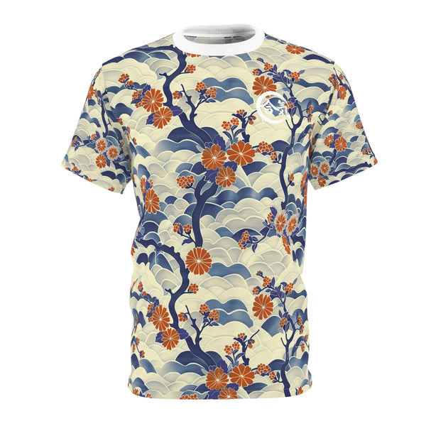 Aiki Unisex Floral Wave Print Tee