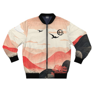 Aiki Scenic Vibrant Mountain Men's Bomber Jacket